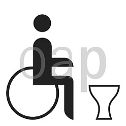 WC für Schwerbeschädigte
