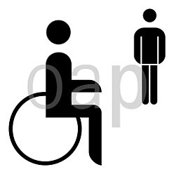 WC für Schwerbeschädigte Herren