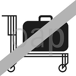 Für Rollwagen verboten