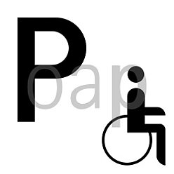 Parkplatz für Schwerbeschädigte