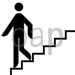 Treppe n. unten